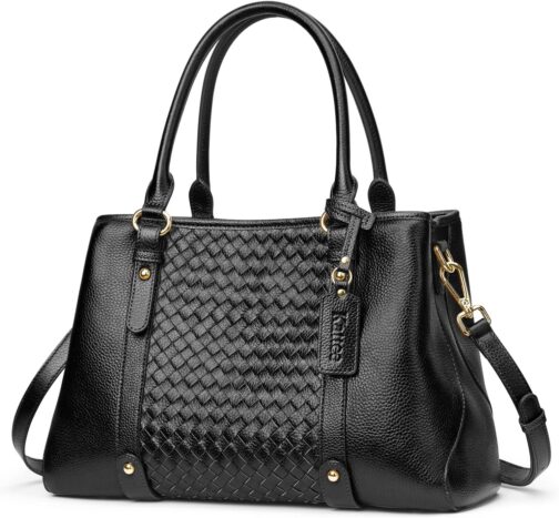 Kattee Women Soft Genuine Leather Satchel Bags Top Handle Crossbody Purses and Handbags Totes Shoulder Hobo