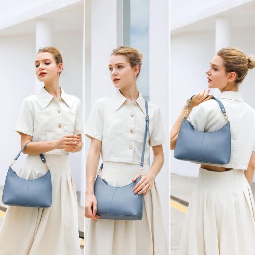 Keyli Small Shoulder Handbags for Women Mini Purse Waterproof Soft Leather Crossbody Bags for Work Shopping Travel - Image 6