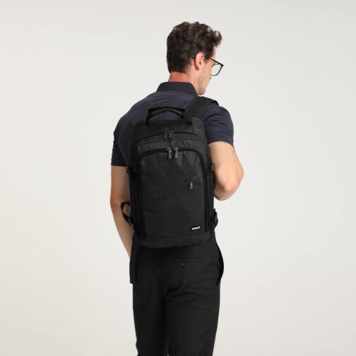 Kono Carry on Backpack, 16  Airplane Approved Under Seat Travel Backpack for Men and Women, Waterproof Lightweight Daypack for Flight 20L (Black, Small) - Image 8