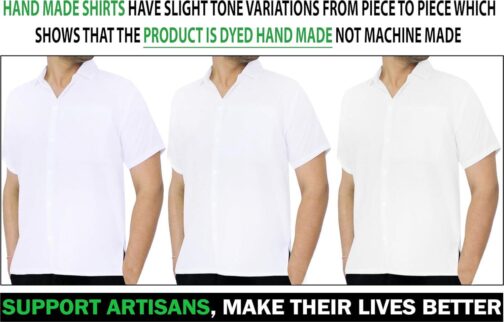 LA LEELA Mens Short Sleeve Button Down Casual Shirts Beach Summer Solid Work Shirt Vacation Camp Collared Shirts for Men - Image 2