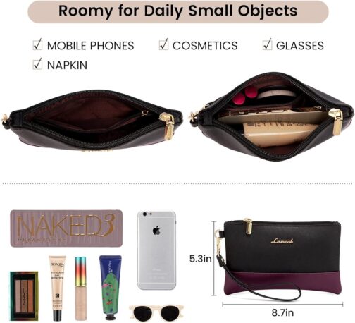 LOVEVOOK Laptop Bag for Women 15.6 Inch Laptop Tote Work Bag Professional Leather Computer Briefcase Waterproof Business Teacher Office Bag Handbag - Image 9