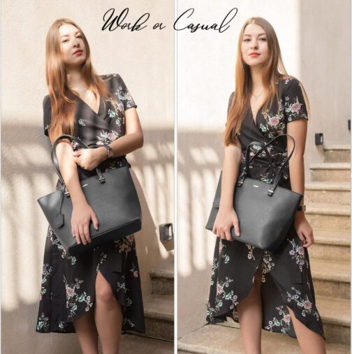 LOVEVOOK Purse for Women Fashion Tote Bag Shoulder Handbags Top Handle Satchel Bags with External Pocket - Image 5