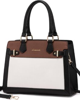 LOVEVOOK Purses and Handbags for Women, Tote Shoulder Bag Satchel Black Purse and PU Leather Top Handle for ladies