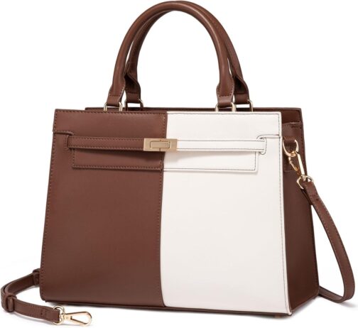 LOVEVOOK Purses and Handbags for Women PU Leather Multiple Pockets Satchel Shoulder Bags Top Handle Tote Bag for Ladies