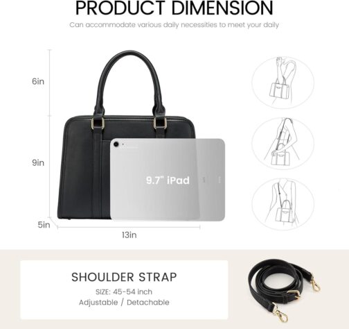 LOVEVOOK Purses and Handbags for Women, PU Leather Tote Top Handle Satchel Shoulder Bags for Shopping, Work, Date - Image 3
