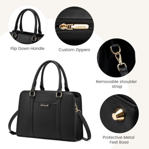 LOVEVOOK Purses and Handbags for Women, PU Leather Tote Top Handle Satchel Shoulder Bags for Shopping, Work, Date - Image 6