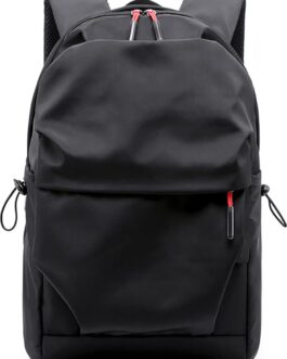 Laptop Backpack for Men Women Waterproof Black College Backpacks Lightweight Travel Rucksack Middle School Bag For Girls Boys (Black)