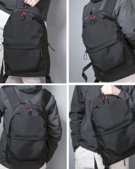 Laptop Backpack for Men Women Waterproof Black College Backpacks Lightweight Travel Rucksack Middle School Bag For Girls Boys (Black)