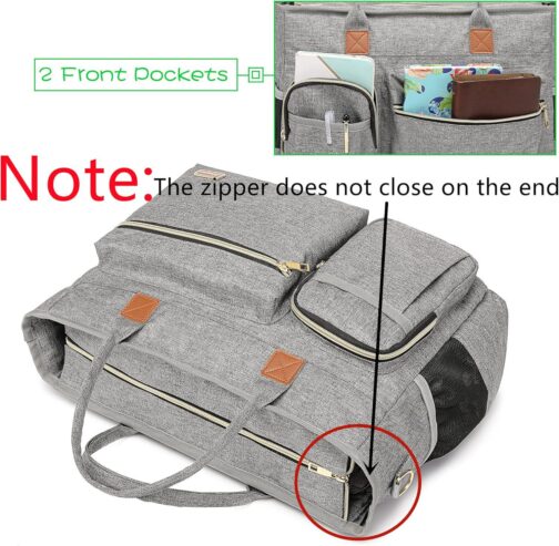 Laptop Tote Bag, Middle Size Computer Messenger Teacher Bag with 15.6'' Padded Laptop Sleeve - Image 4