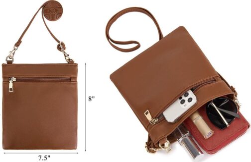 Large Crossbody Bags Ladies Shoulder Handbags Purse and Wallet Set for Women Totes Hobo Purses - Image 3