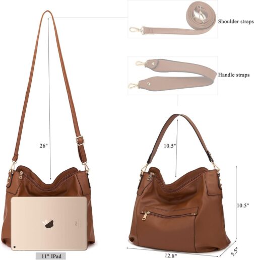 Large Crossbody Bags Ladies Shoulder Handbags Purse and Wallet Set for Women Totes Hobo Purses - Image 5