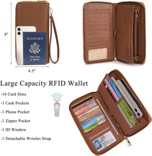 Large Crossbody Bags Ladies Shoulder Handbags Purse and Wallet Set for Women Totes Hobo Purses - Image 2