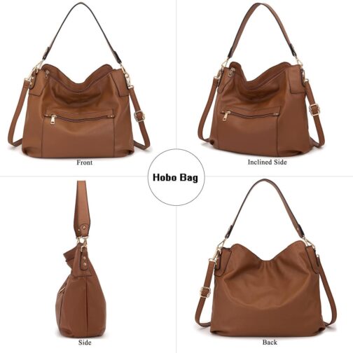Large Crossbody Bags Ladies Shoulder Handbags Purse and Wallet Set for Women Totes Hobo Purses - Image 4