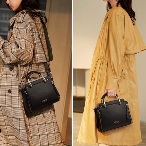 Leather Handbags for Women, Ladies Top-handle Bags with Adjustable Strap - Image 6