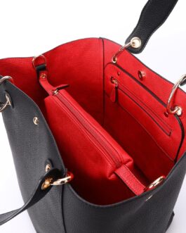 Leather Work Tote Bag for Women Large Capacity Waterproof Purse and handbags Ladies Big Shoulder Bag Black
