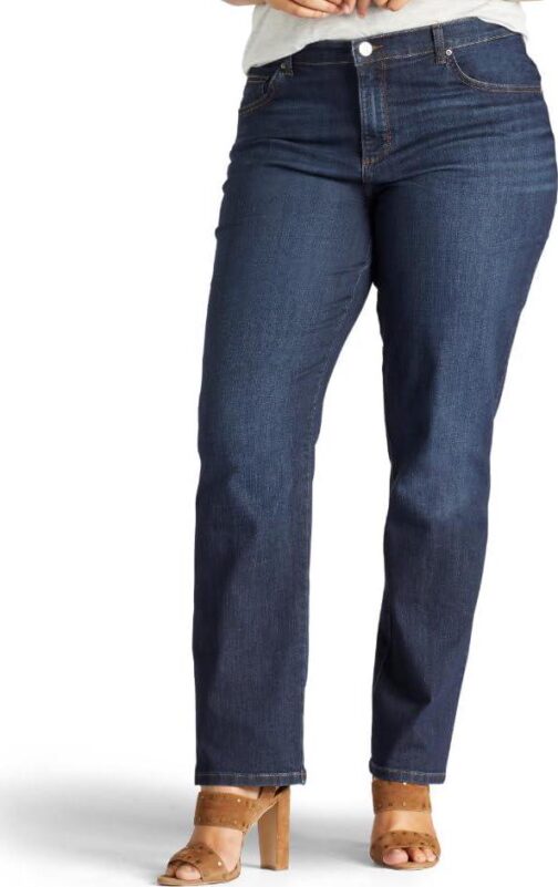 Lee Women's Plus Size Relaxed Fit Straight Leg Jean