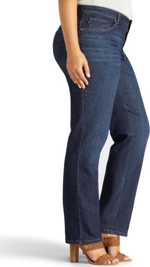 Lee Women's Plus Size Relaxed Fit Straight Leg Jean - Image 2