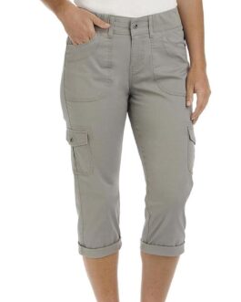 Lee womens Relaxed Fit Austyn Knit Waist Cargo Capri Pant