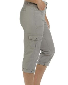 Lee womens Relaxed Fit Austyn Knit Waist Cargo Capri Pant
