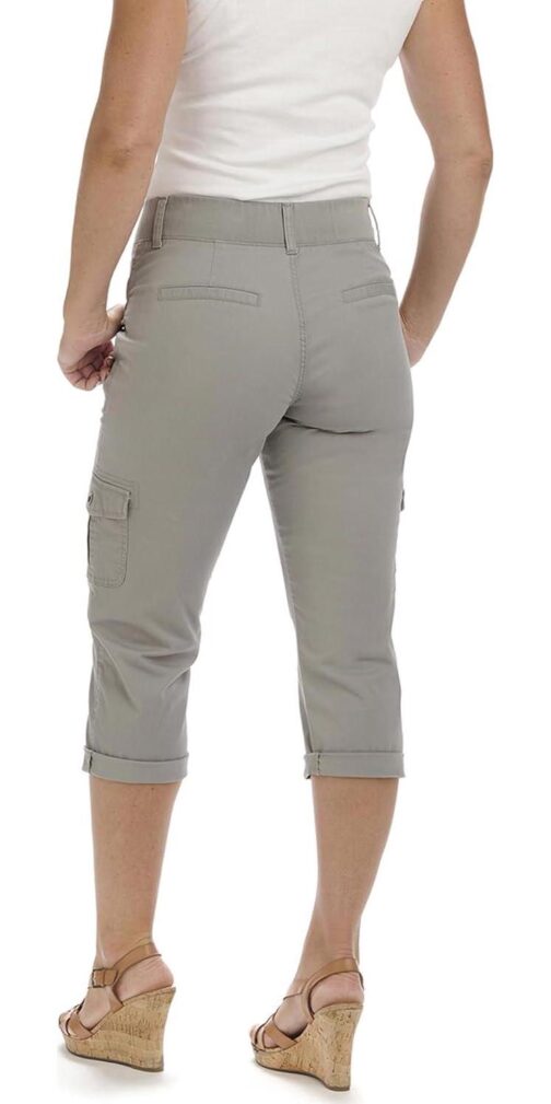 Lee womens Relaxed Fit Austyn Knit Waist Cargo Capri Pant - Image 3