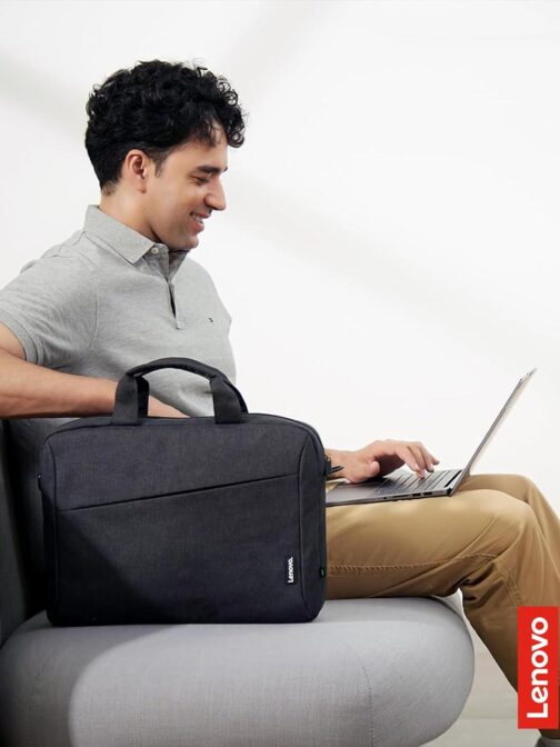 Lenovo Laptop Bag T210, Messenger Shoulder Bag for Laptop or Tablet, Sleek, Durable and Water-Repellent Fabric - Image 8
