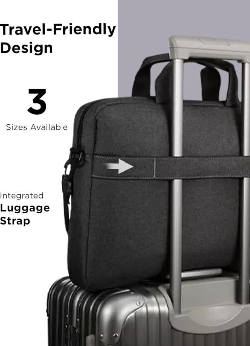 Lenovo Laptop Bag T210, Messenger Shoulder Bag for Laptop or Tablet, Sleek, Durable and Water-Repellent Fabric - Image 6