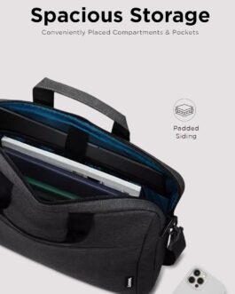 Lenovo Laptop Bag T210, Messenger Shoulder Bag for Laptop or Tablet, Sleek, Durable and Water-Repellent Fabric