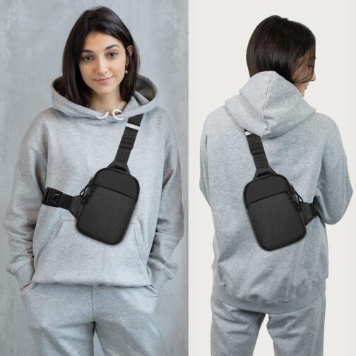 Long Keeper Mini Sling Bag - Men Women Small Waterproof Crossbody Bag Casual Phone Chest Bag for Travelling Hiking - Image 3