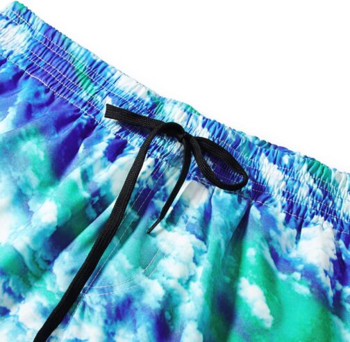 Loveternal Mens Swim Trunks Quick Dry Printed Beach Shorts Summer Boardshorts with Mesh Lining - Image 4