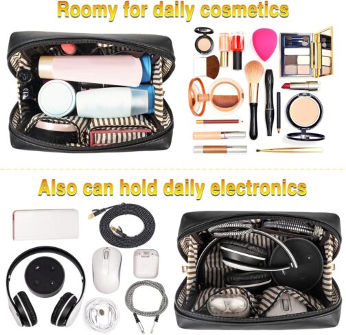 MATEIN Womens Briefcase, Large Waterproof PU Leather Work Laptop Tote Bag with USB Charging Port Casual Computer Shoulder Bag Messenger fits 15.6 Inch, Business Handbag Satchel Purse 2pcs Set,Black - Image 6