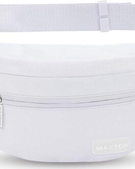 MAXTOP Large Crossbody Fanny Pack with 4-Zipper Pockets,Gifts for Enjoy Sports Festival Workout Traveling Running Casual Hands-Free Wallets Waist Pack Phone Bag Fits All Phones