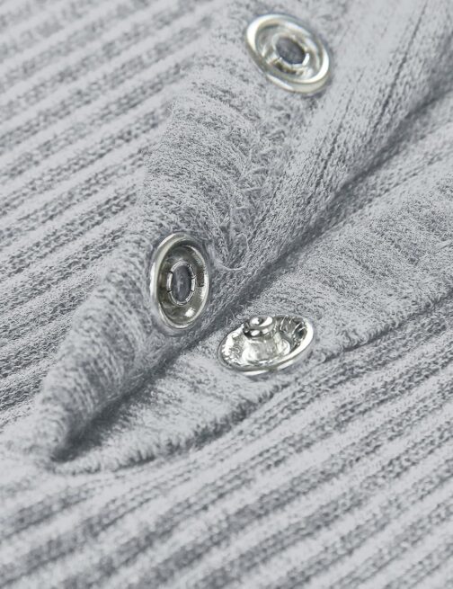 MEROKEETY Women's Short Sleeve V Neck Ribbed Knit Button T Shirts Henley Solid Color Summer Tops - Image 4