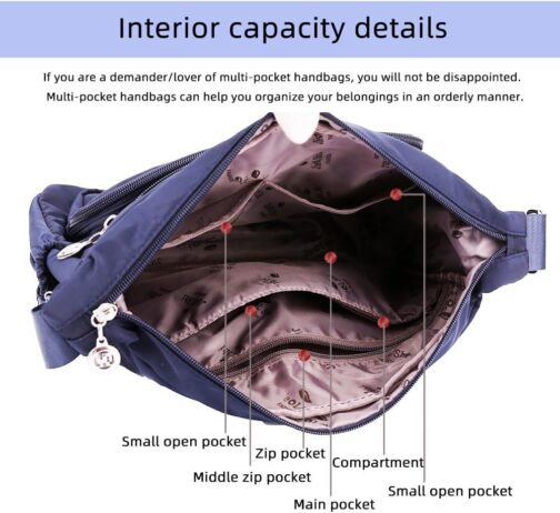 MINTEGRA Women Shoulder Handbag Roomy Multiple Pockets Bag Ladies Crossbody Purse Fashion Tote Top Handle Satchel - Image 4