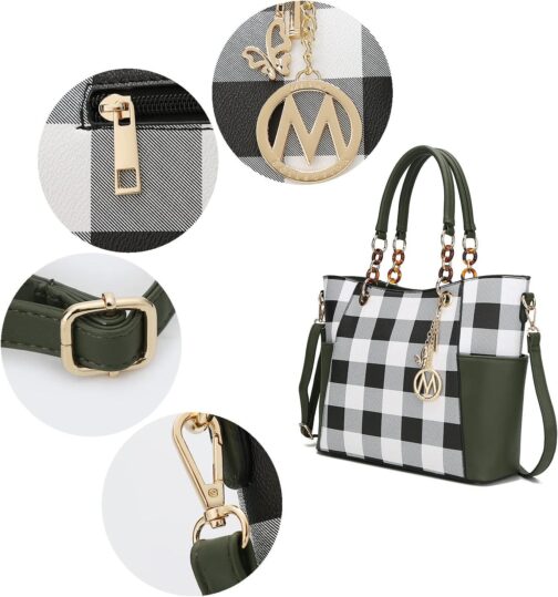 MKF Collection Tote Bag for Women, Handbag Set with Wallet-Top-Handle- Vegan Leather Purse - Image 6