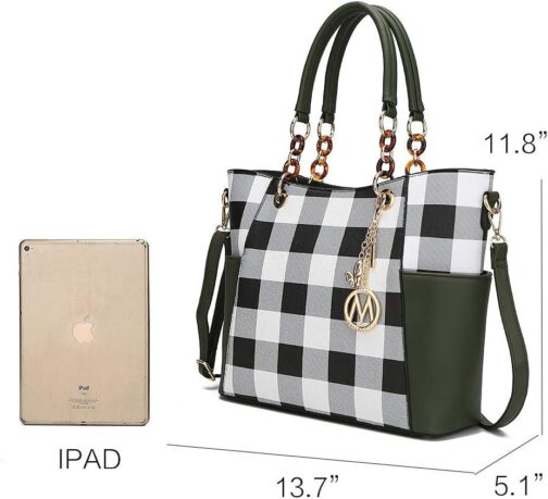 MKF Collection Tote Bag for Women, Handbag Set with Wallet-Top-Handle- Vegan Leather Purse - Image 5