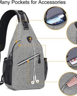MOSISO Sling Backpack, Multipurpose Crossbody Shoulder Bag Travel Hiking Daypack