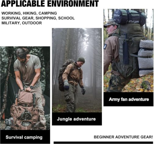 Mardingtop Small Tactical Backpack,Molle Hiking Backpack for Backpacking,Cycling and Biking ,25L Backpack - Image 8