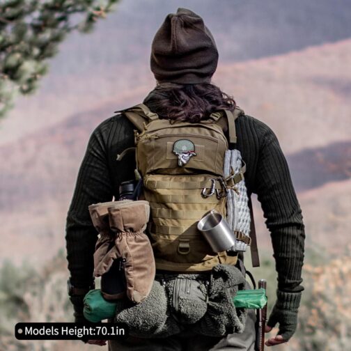 Mardingtop Small Tactical Backpack,Molle Hiking Backpack for Backpacking,Cycling and Biking ,25L Backpack - Image 7