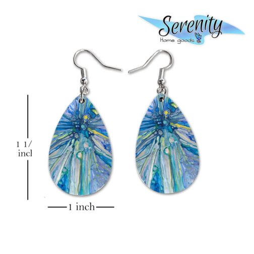 Maureen Claffy Artist Collection | Angel Gabriel Teardrop Dangle Earrings Set | Cute Girls Womens Jewelry Earings | Holiday Gifts | Summer Decorations Girlfriend Wife Adorable Fashion Accessories - Image 3