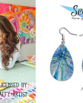 Maureen Claffy Artist Collection | Angel Gabriel Teardrop Dangle Earrings Set | Cute Girls Womens Jewelry Earings | Holiday Gifts | Summer Decorations Girlfriend Wife Adorable Fashion Accessories