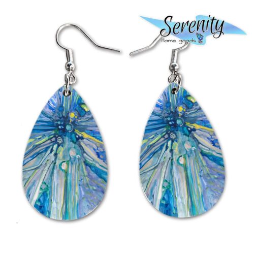 Maureen Claffy Artist Collection | Angel Gabriel Teardrop Dangle Earrings Set | Cute Girls Womens Jewelry Earings | Holiday Gifts | Summer Decorations Girlfriend Wife Adorable Fashion Accessories - Image 4
