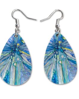 Maureen Claffy Artist Collection | Angel Gabriel Teardrop Dangle Earrings Set | Cute Girls Womens Jewelry Earings | Holiday Gifts | Summer Decorations Girlfriend Wife Adorable Fashion Accessories