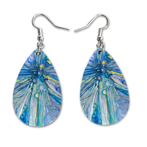 Maureen Claffy Artist Collection | Angel Gabriel Teardrop Dangle Earrings Set | Cute Girls Womens Jewelry Earings | Holiday Gifts | Summer Decorations Girlfriend Wife Adorable Fashion Accessories