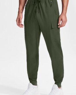 Men’s Hiking Pants Lightweight Quick Dry Elastic Waist Cargo Pants Water Resistant Outdoor Travel Casual Pants