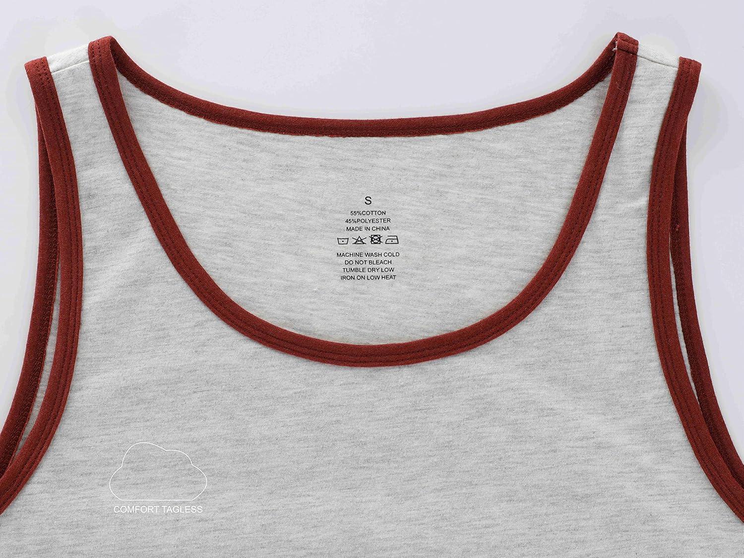 Men's Vintage Slim Fit Short/Long Raglan Sleeve Sleeveless Soft Cotton Blend Workout Baseball T-Shirts - Image 7