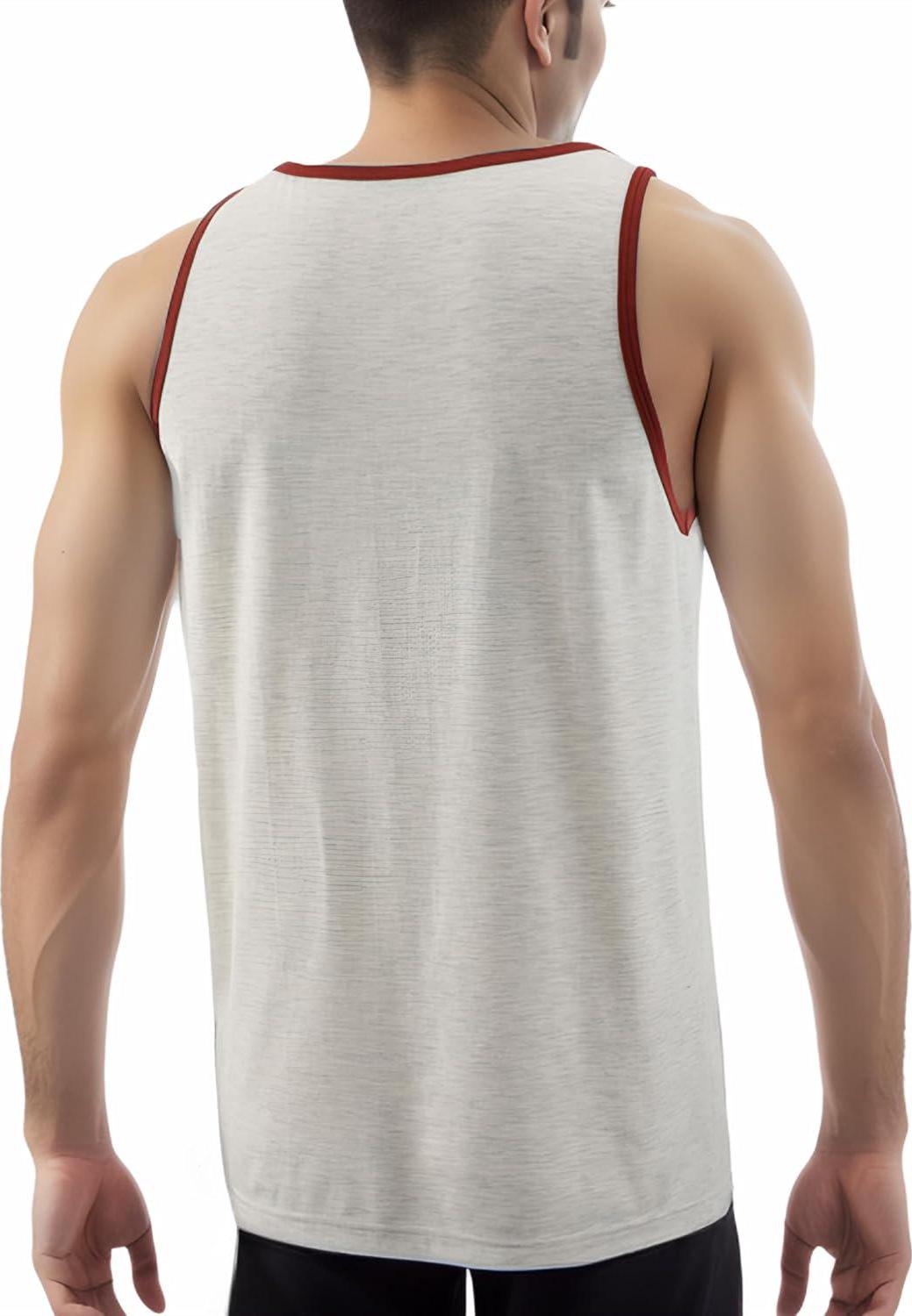 Men's Vintage Slim Fit Short/Long Raglan Sleeve Sleeveless Soft Cotton Blend Workout Baseball T-Shirts - Image 2