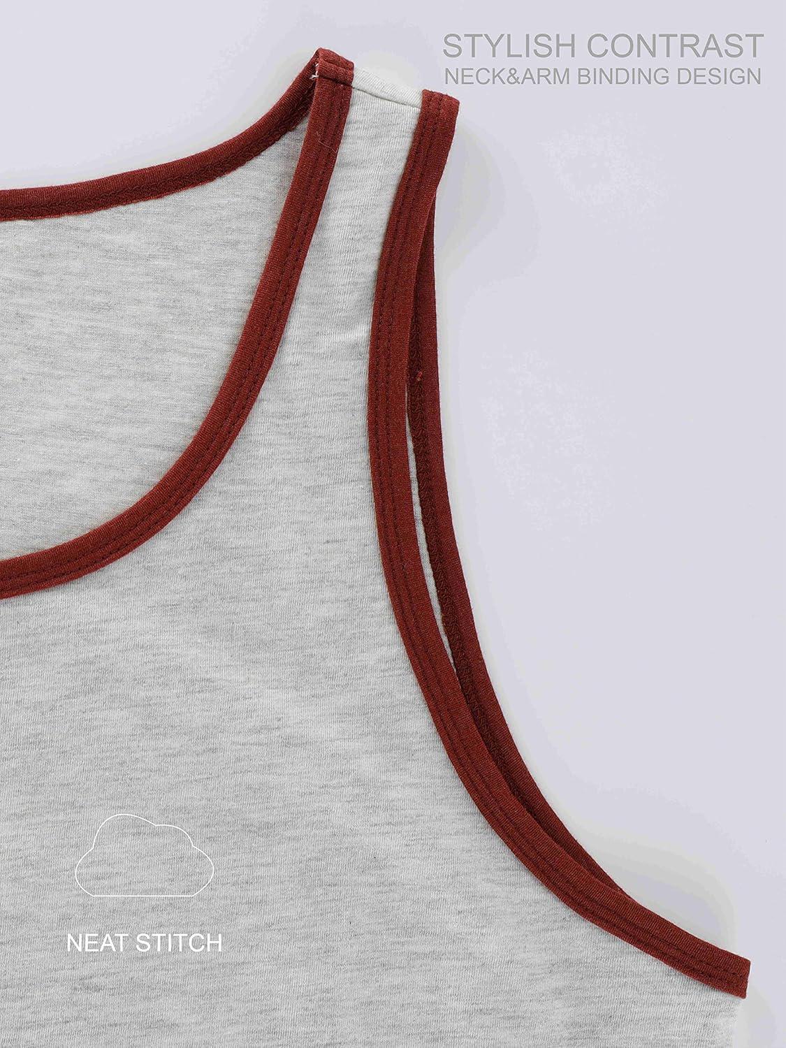 Men's Vintage Slim Fit Short/Long Raglan Sleeve Sleeveless Soft Cotton Blend Workout Baseball T-Shirts - Image 8