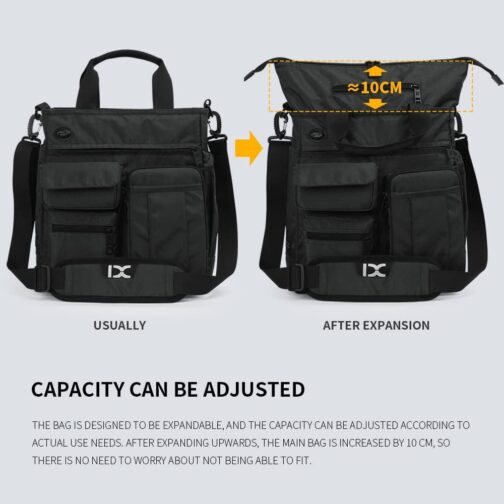 Mens Messenger Bag Laptop Shoulder Bag Computer Work Office Bag Waterproof Briefcases for Travel Work - Image 2