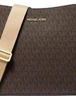 Michael Kors Womens Small Messenger PVC Leather Crossbody Bag