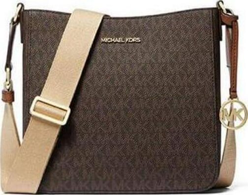Michael Kors Womens Small Messenger PVC Leather Crossbody Bag